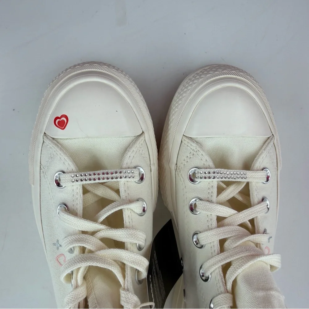 Converse Women’s CTAS Lift Egret Platform-5.5-Forever Dream Off White Shoes NEW!